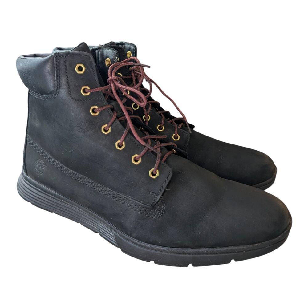 Timberland Black Nubuck Leather Killington A19UR 6" Boots Men's 12